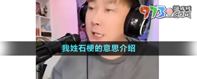 《抖音》我姓石梗的意思介绍