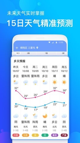 全国天气播报截图(1)