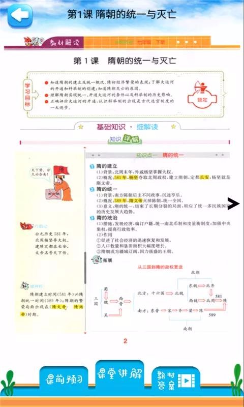 七年级下册历史解读截图(1)