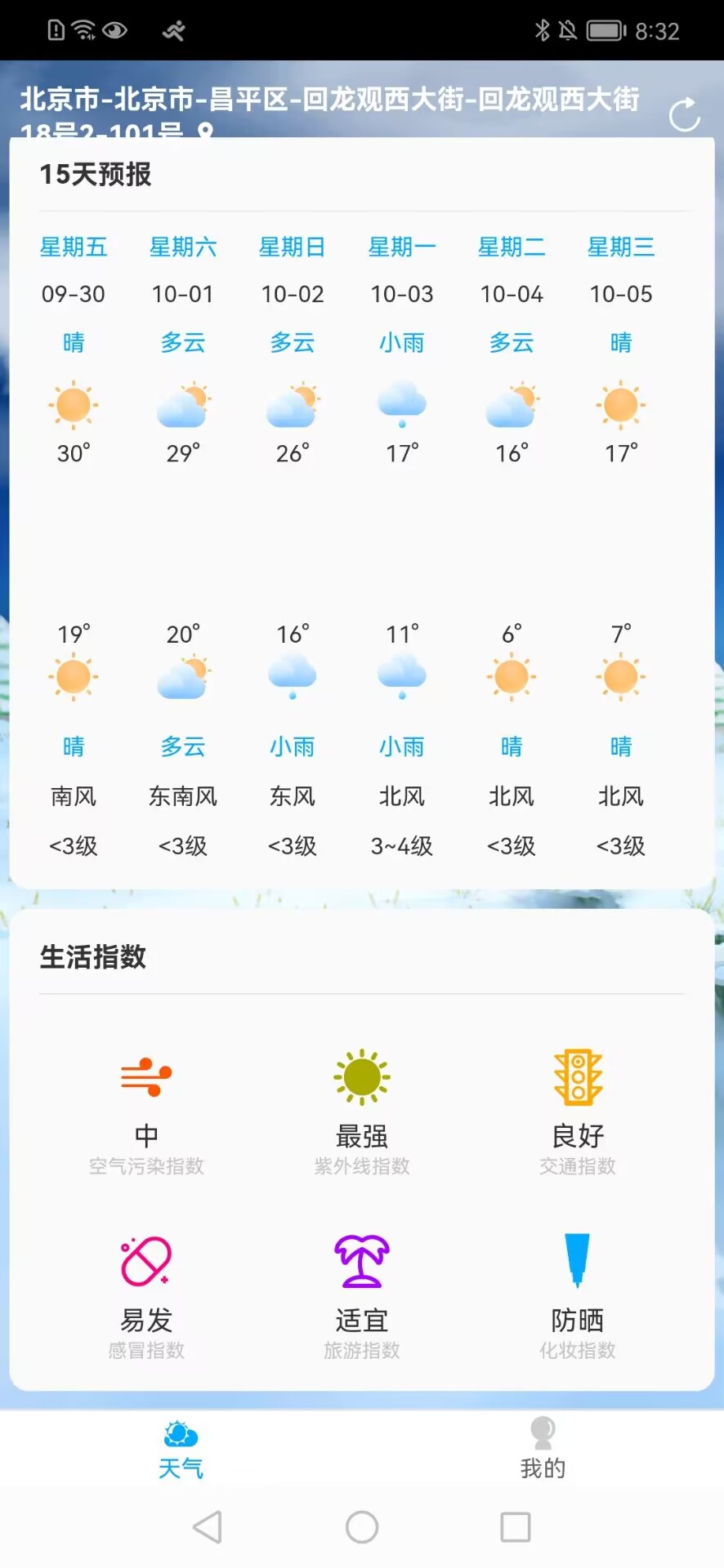 朝阳天气截图(2)