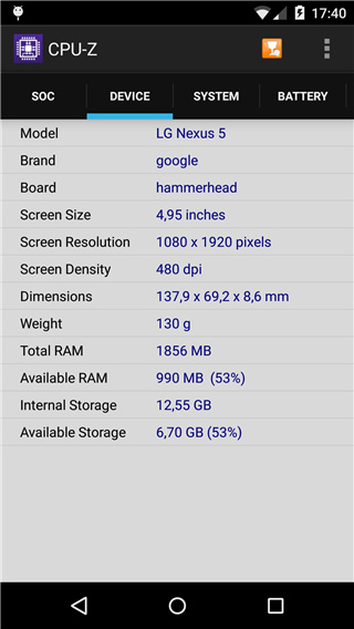 CPU-Z手机版截图(3)