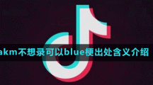 akm不想录可以blue梗出处含义介绍