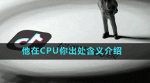 他在CPU你出处含义介绍