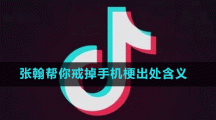 张翰帮你戒掉手机梗出处含义