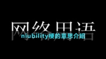 niubility梗的意思介绍