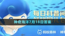 《支付宝》神奇海洋2023年7月18日答案