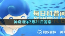 《支付宝》神奇海洋2023年7月21日答案