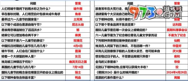 《妄想山海》2024粽情山海答题攻略