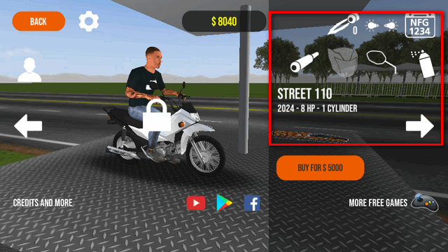 摩托平衡3d游戏(Moto Wheelie 3D)